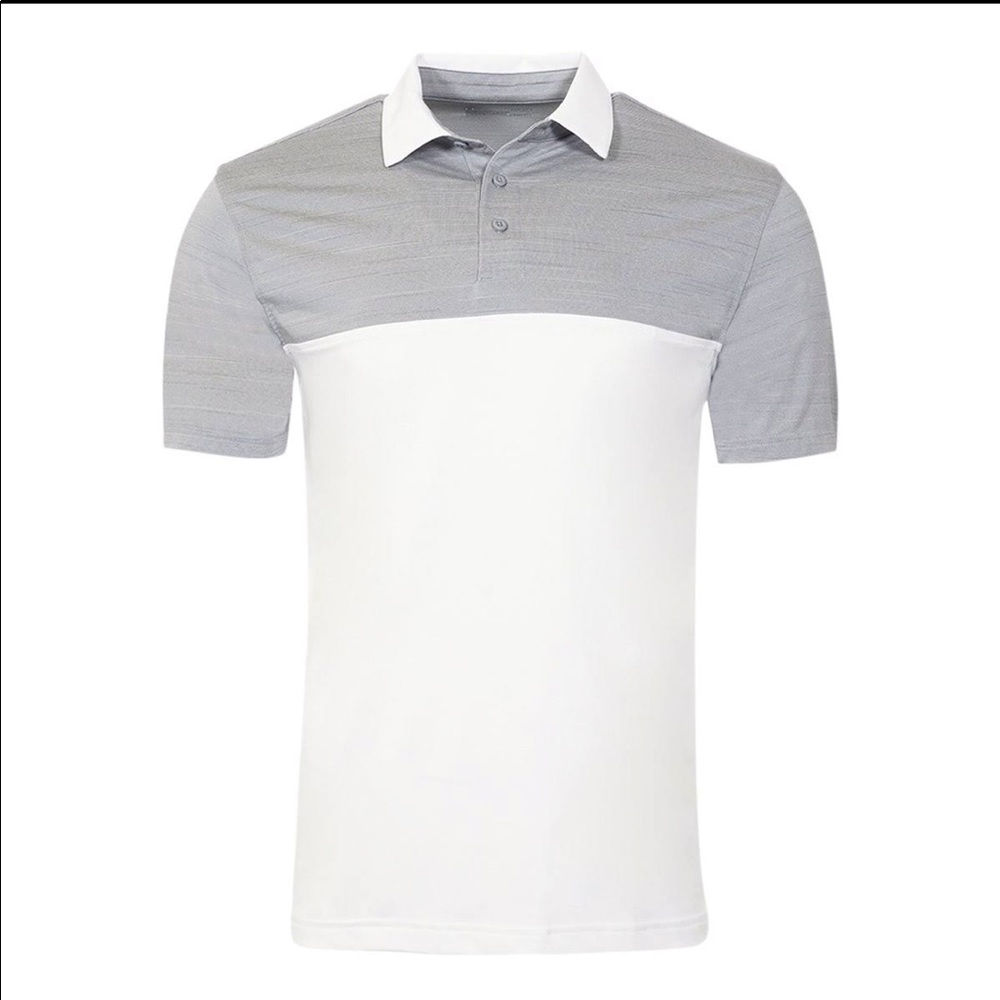 Men’s Under Armour Playoff Polo - White/Steel - NWT